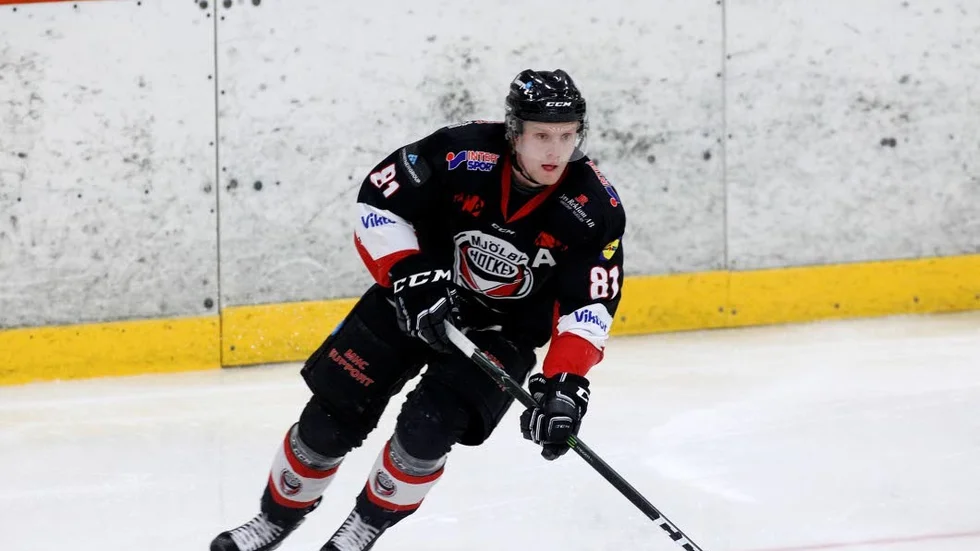 Philip Dimtrén satte målet som gav 4-3 och två poäng för Mjölby mot Kungälv.