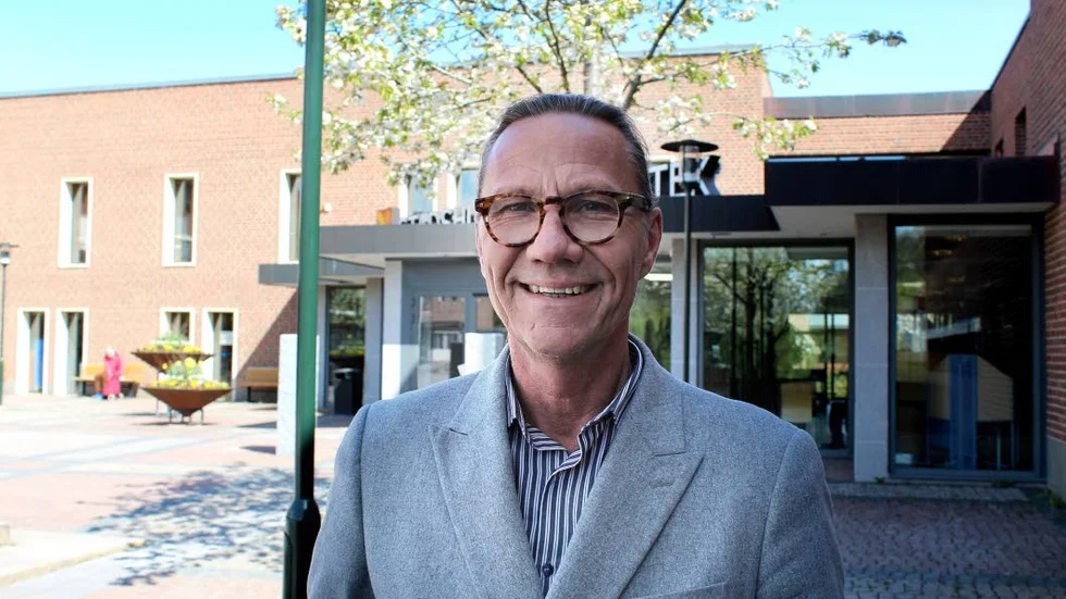 Lasse Fredriksson råddar med Mjölbys 100-årsjubileum nästa år: "Mjölby är en ung stad som fortfarande är formbar", menar han.