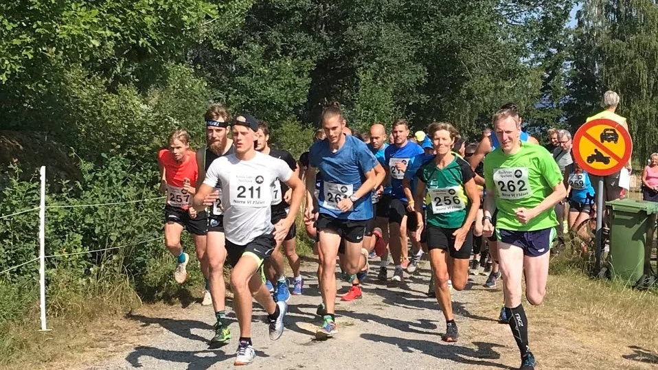 Det var fint väder över Norra Vi under loppet.