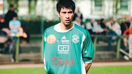 Felipe Moya gör sin sista säsong med Hultsfred FK. Efter sex år flyttar han till Norrköping. Nu hoppas han få avgöra derbyt mot Vimmerby hemma på Knektavallen på lördag. Foto: Magnus Strömsten