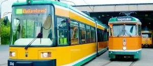 Spårvagn har fått nygammal färg