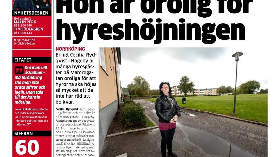 Folkbladet. 26 september 2014.