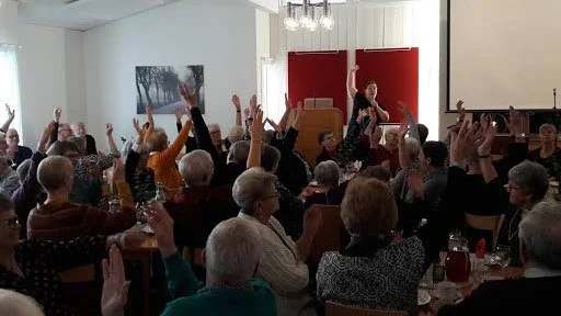 Högt i tak och stor glädje när Hortlax församling firade att de frivilliga ökar med hela 30 procent.