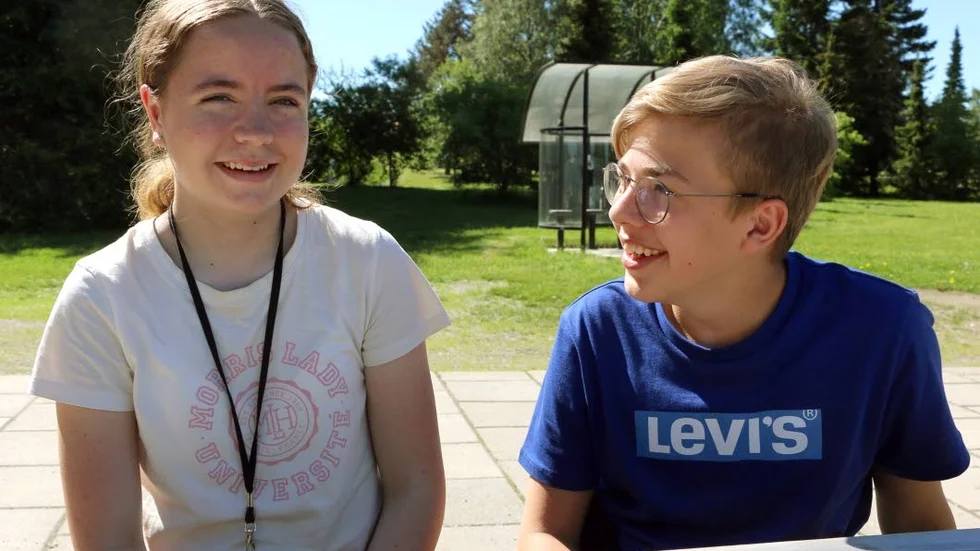 Mathilda Granberg, 15 år från Norrfjärden och Isak Uddström, 15 år från Piteå ser fram emot att kunna vara med och påverka.