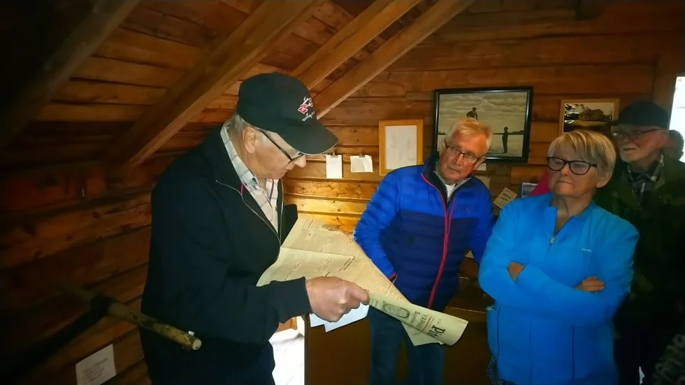 Valton Öhlund informerade PRO- gruppen om den tidigare flottningsepoken.