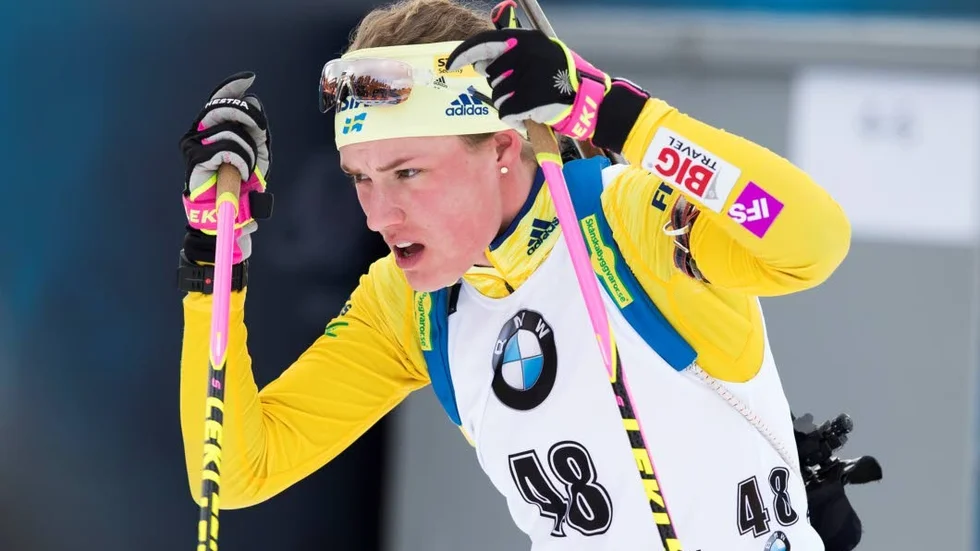 Hanna Öberg, Piteå, slutade fyra i Ruhpolding.