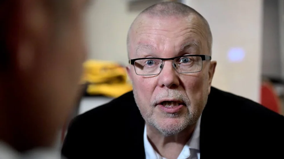 STOCKHOLM 20170322
Leif Boork, förbundskapten vid onsdagens pressträff med damkronorna inför ishockey-VM för damer i USA.
Foto: Janerik Henriksson / TT / Kod 10010