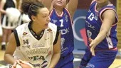 Kanadensiskan Corinn Wersta visade styrka under korgarna i sin hemmadebut i Dolphins-dressen. Men motståndet var klent, Uppsala besegrades med hela 10778.
FOTO: ANITA KJELLBERG