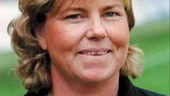 Förbundskaptenen för svenska damlandslaget i fotboll, Marika Domanski-Lyfors, tror på en bra match på Folkungavallen.
FOTO: PRESSENS BILD