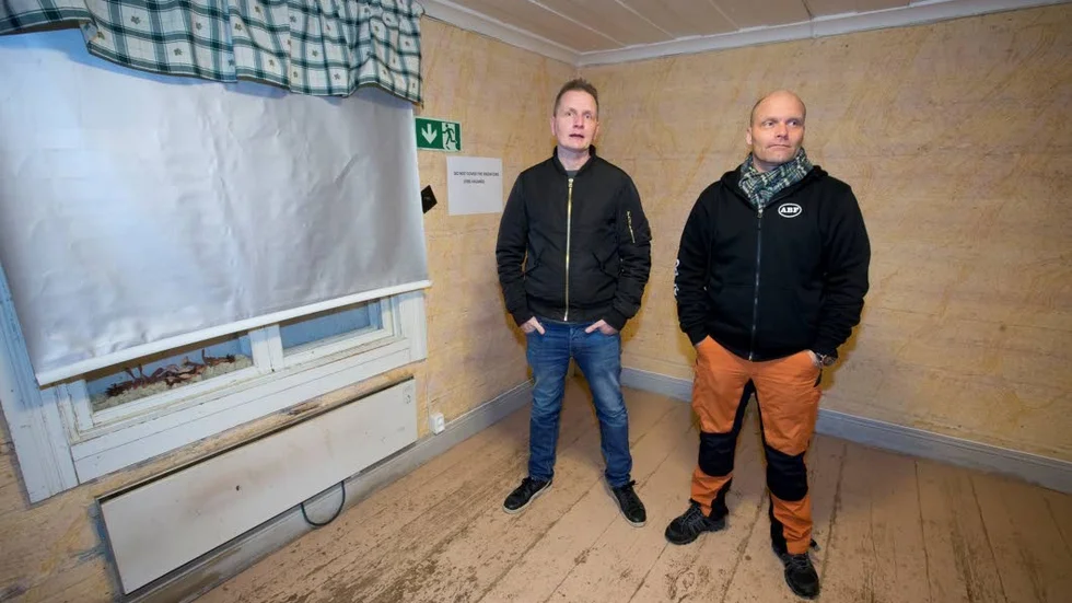Värmen har precis slagits på i Blomska gården där Benny Söderberg jobbade vintern 2016/2017.