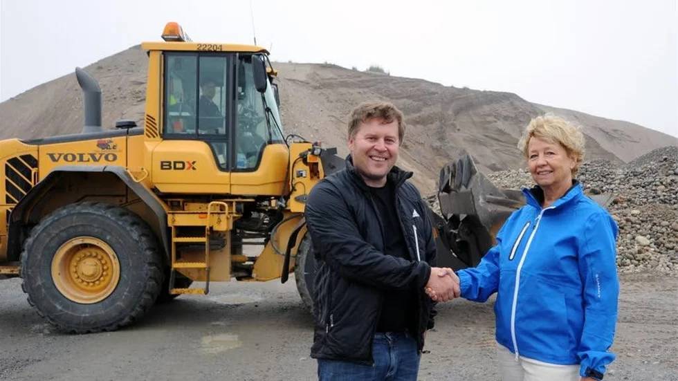 Staffan Eklund, vd Arenabolaget och Margaretha Lundquist, vd för Nolia AB.