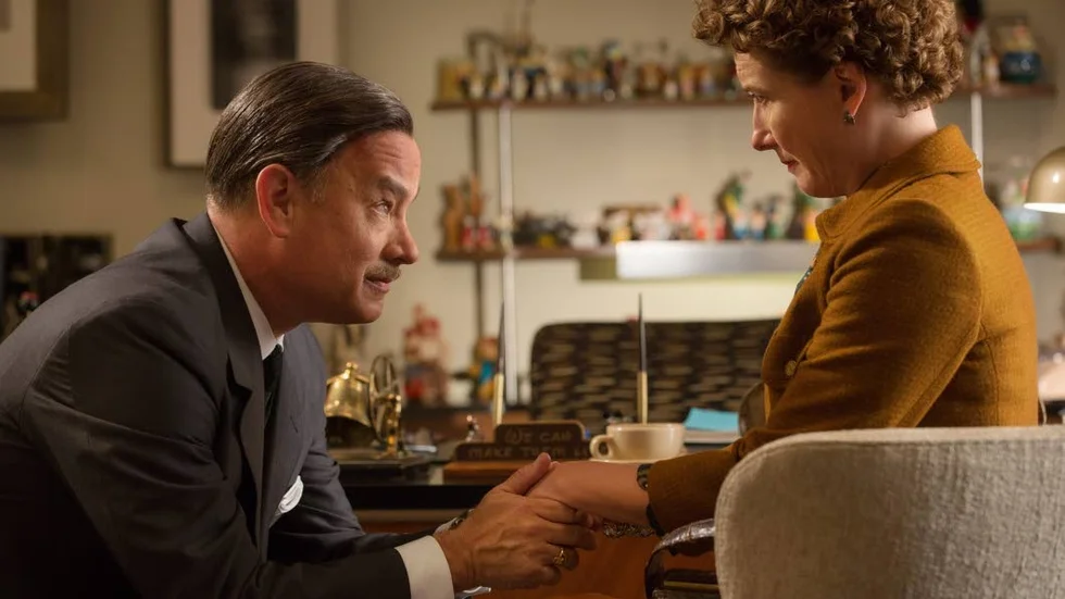 Tom Hanks som Walt Disney och Emma Thompson som P L Travers är en fröjd för sinnena i "Saving Mr Banks".
Fotograf: François Duhamel