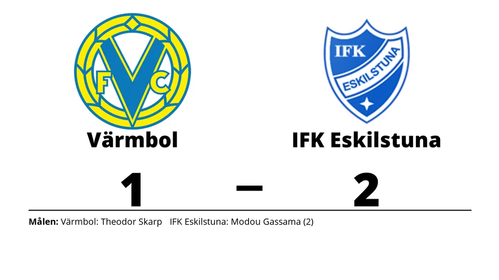 Värmbols FC förlorade mot IFK Eskilstuna