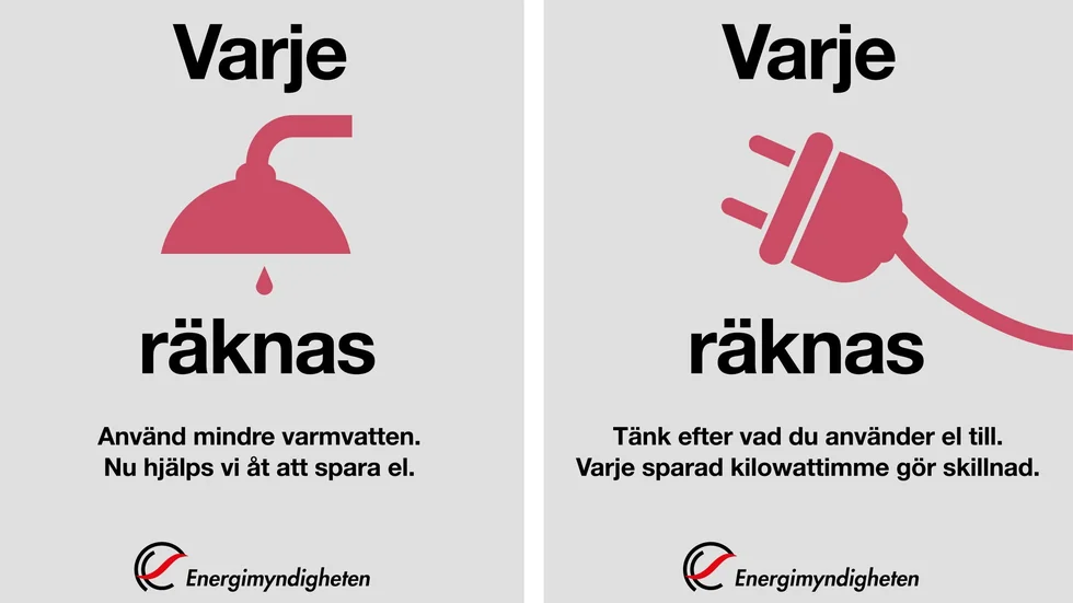 Från kampanjen för att spara el från Energimyndigheten.