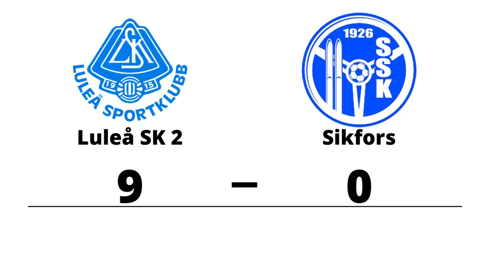 Luleå SK 2 vann mot Sikfors SK