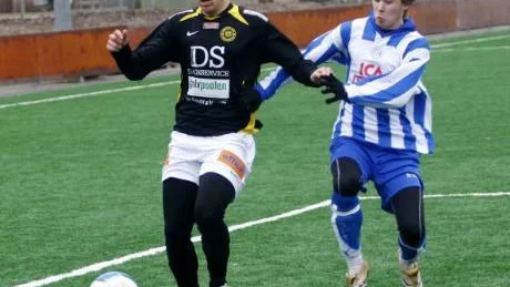 Michael Kassyosef och Smedby förlorade mot Eskilstuna City i en träningsmatch.Foto: Niclas Sandberg