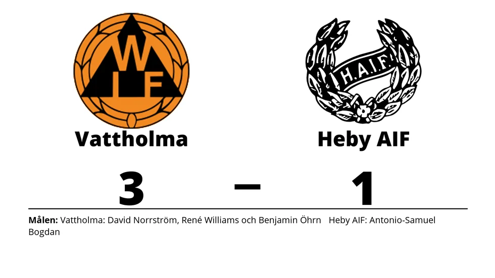 Vattholma IF vann mot Heby AIF