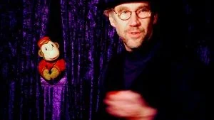 Anders Lindholm alias Monsieur André och trollkonstnären Piccolo, vid måndagens  föreställning av Madam Cecilias Apcirkus.