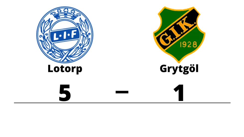 Lotorps IF vann mot Grytgöls IK