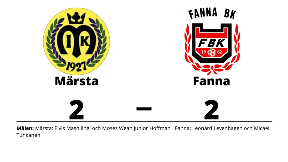 Märsta IK spelade lika mot Fanna BK