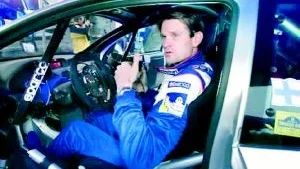 Finländaren Marcus Grönholm vill återta VM-titeln. Han har tre segrar i Svenska rallyt. 
FOTO: SCANPIX
