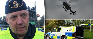 Jättelik polisjakt efter "uppenbart desperat" man • Rånade väktare efter inbrott • Flydde i stulen bil som krockades