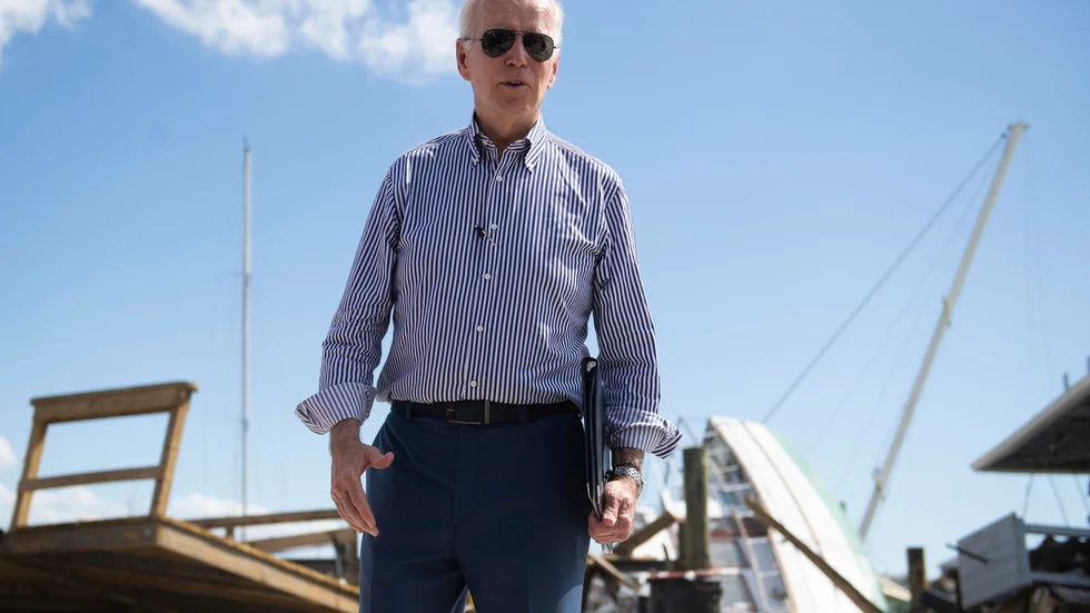 USA:s president Joe Biden i Florida i onsdags.