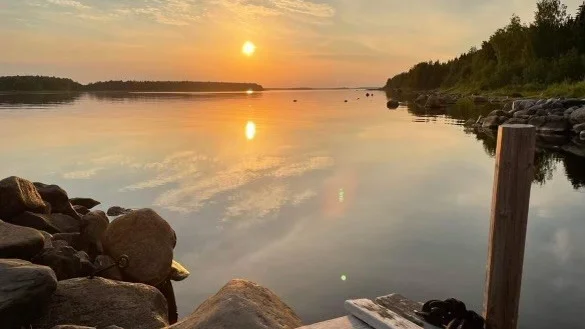 Vy ut mot havet på Granön i Kalix skärgård.