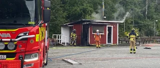 Brand i förrådsbyggnad i Galgvreten 