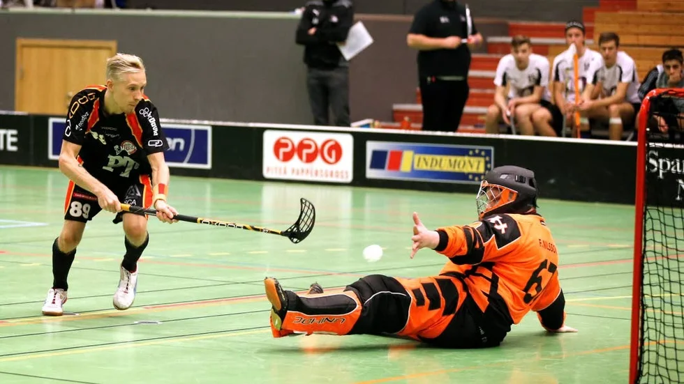 Joel Grape Tjernström gjorde Wibax Patriots enda mål. Han hade också chansen att göra mål på straff men domarna tyckte han drog bollen bakåt. (Arkivbild)
? foto: Maria Johansson