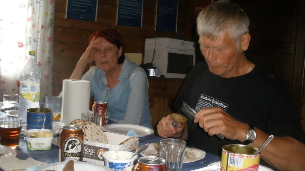 Möte. Kurt Bergmark och Anita Ekman på upptaktsträff i Boden.