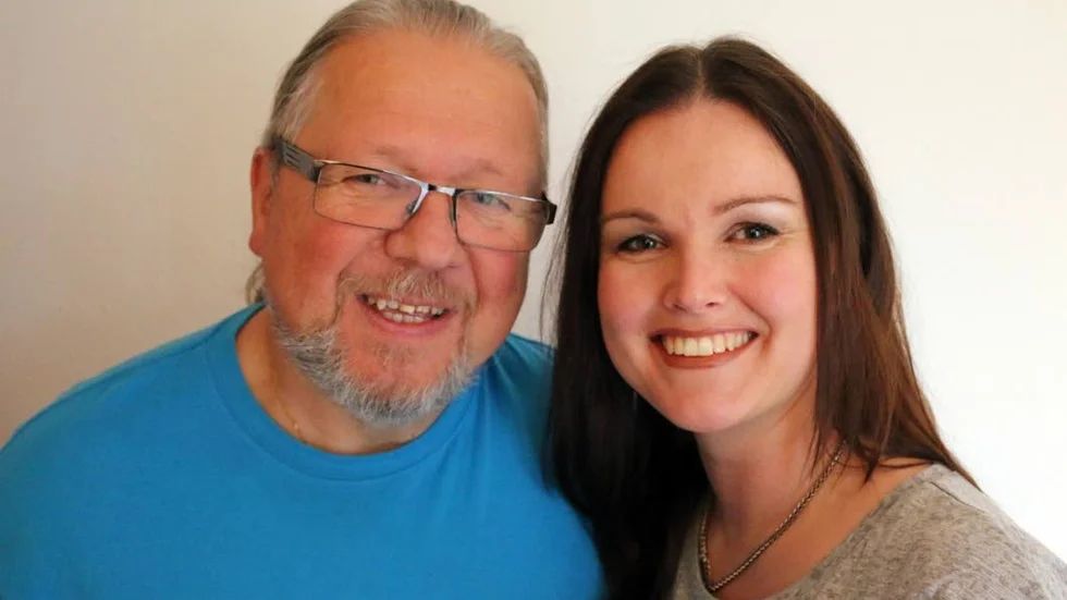 Jörgen Stenberg med dottern Tina.