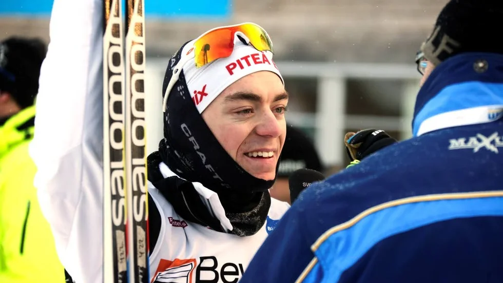 Martin Bergström, Piteå Elit,hoppas på medalj när lagsprinten i SM avgörs i helgen. ”Helst guld, jag tror vi har en bra chans”, säger Martin som åker tillsammans med Jesper Modin. (Arkivbild)  ?foto: maria johansson