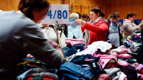 Ännu en succé för klädförsäljningen, hela 44 000 kronor omsattes.