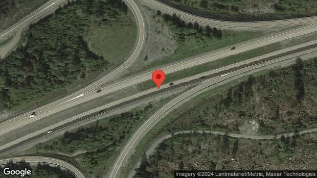 Varnar för rådjur på vägen på E18