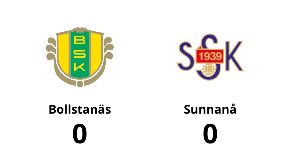 Bollstanäs spelade lika mot Sunnanå