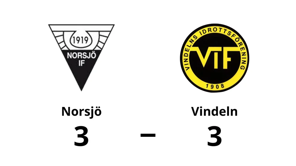 Norsjö IF spelade lika mot Vindelns IF