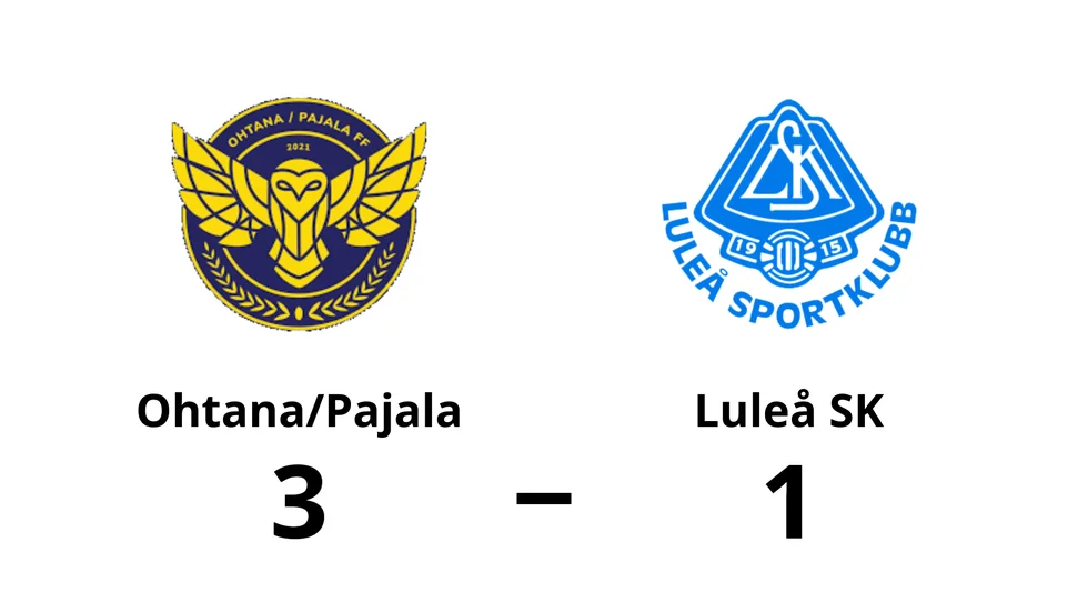 Ohtana/Pajala vann mot Luleå SK