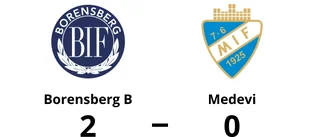 Borensberg B vann hemma mot Medevi