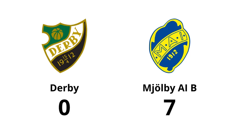 BK Derby förlorade mot Mjölby AI FF B