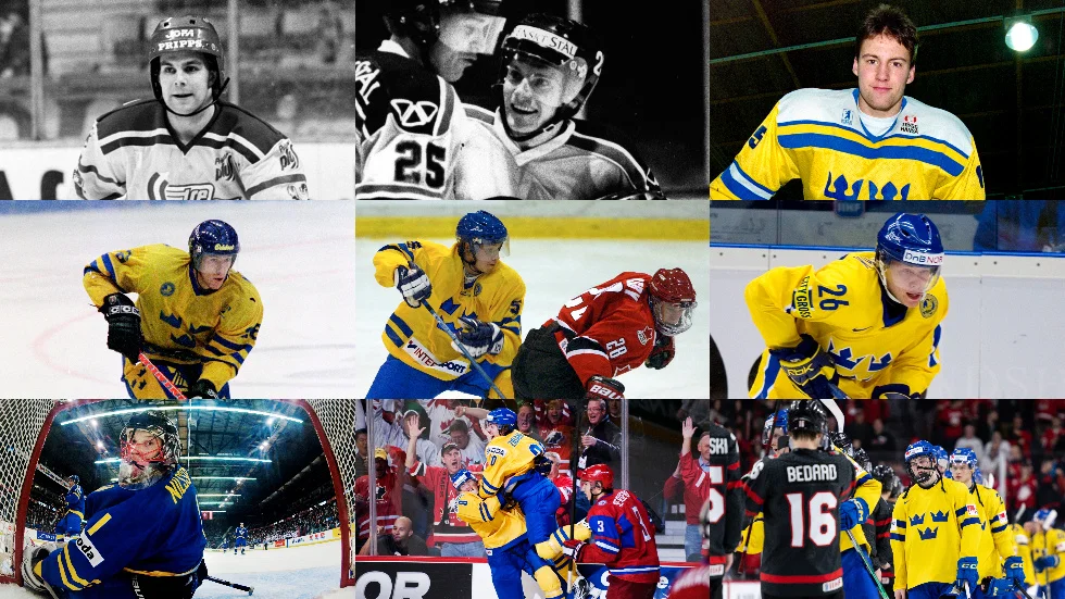 Ett gäng kända hockeyprofiler från Norrbotten har spelat JVM sedan starten på 70-talet. 