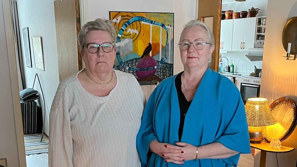 Annika Kindlund och Mia Sjögren har sina lägenheter på Säbygatan i Torshälla. 