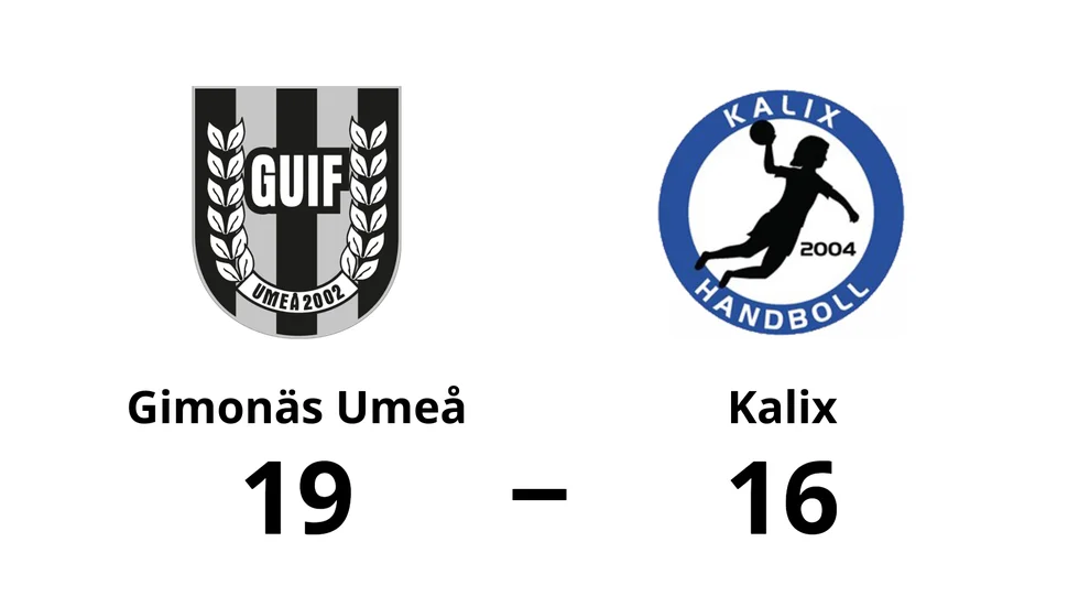 Gimonäs Umeå IF vann mot Kalix HK