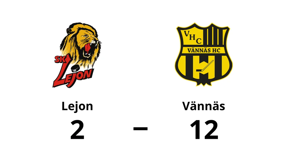 SK Lejon förlorade mot Vännäs HC