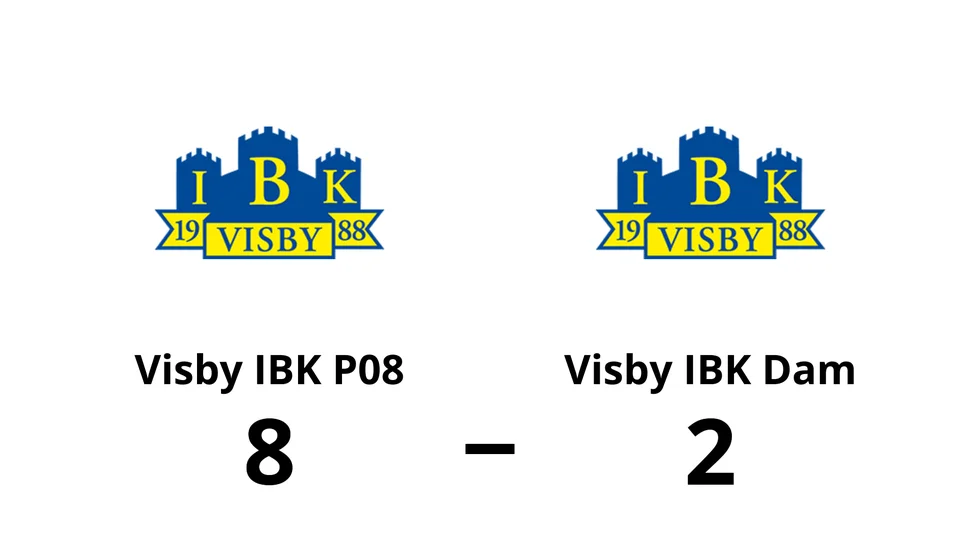 Visby IBK P08 vann mot Visby IBK Dam