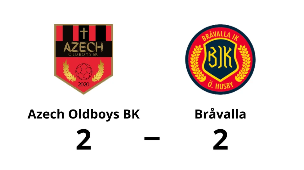 Azech Oldboys BK spelade lika mot Bråvalla IK
