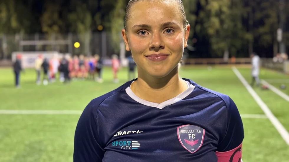 Svea Dahlquist, lagkapten i Skellefteå FC, fick en tuff utmaning mot allsvenska Piteå IF. Gästerna vann med 10–0.