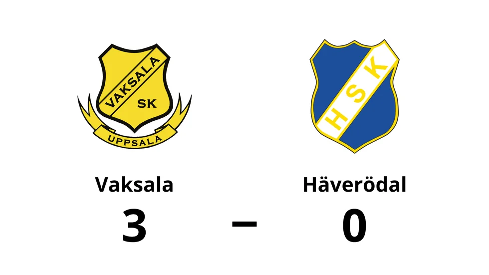 Vaksala SK vann mot Häverödals SK