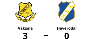 Seger till Vaksala efter walk over från Häverödal