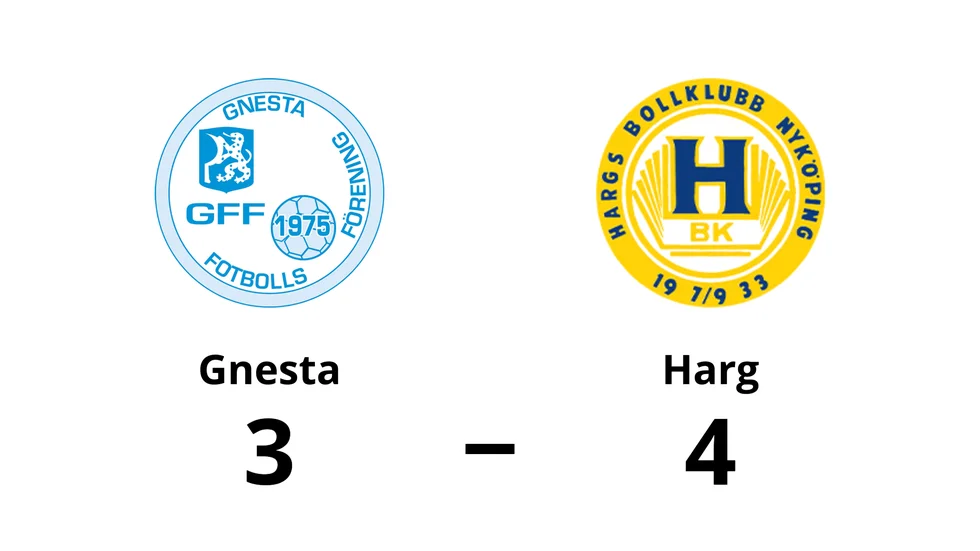 Gnesta FF förlorade mot Hargs BK